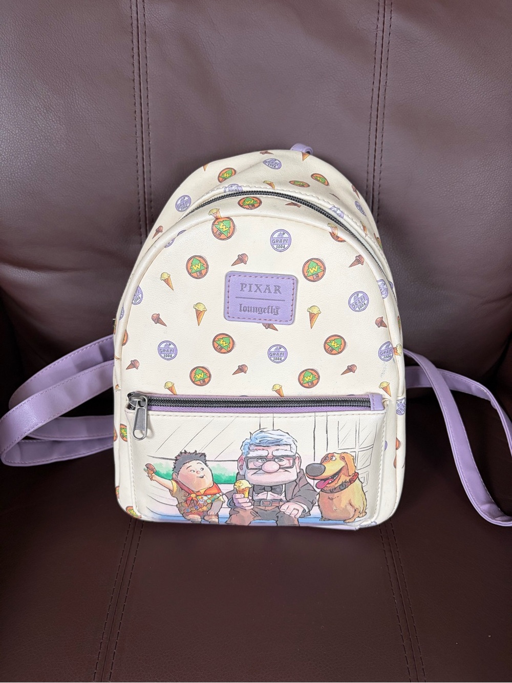 Loungefly Cream & Lavender Pixar 'Up' Mini Backpack